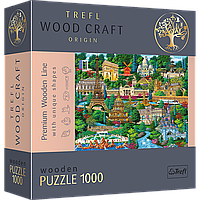 Фигурный деревянный пазл Trefl Известные места Франции 1000 элементов 52х38 см 20150 BM, код: 8264944