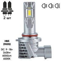 Лампы PULSO M6-HВ3(9005)/LED-chips 7535/9-18v/2x28w/6000Lm/6500K