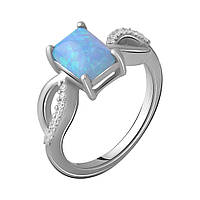 Серебряное кольцо SilverBreeze с опалом 0.951ct (2060789) 17.5 размер NX, код: 6485817