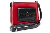 Женская кожаная сумка ручной работы Coolki Bossy красный FS, код: 6719933