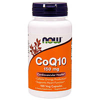 Коэнзим NOW Foods CoQ10 150 mg 100 Veg Caps ET, код: 7576322