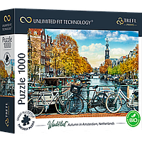Пазлы Trefl Осень в Амстердаме. Нидерланды 1000 элементов серии Безграничная коллекция 68х48 QT, код: 8264302