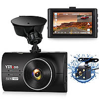 Yansoo Dash Cam Передняя и задняя 1080P FHD DVR Автомобильная камера 3" IPS Приборная камера для автомобиля с