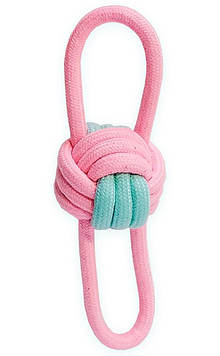 Грейфер іграшка для собак м'ятно-рожева 18 см