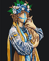 Картина по номерам BrushMe серии Патриот Украинка ©Valeriya Macarenco 40х50см BS53446 BM, код: 8264682