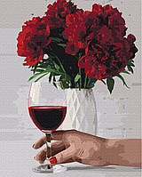 Картина за номерами BrushMe Півонієподібне вино 40х50 см BS52524 NX, код: 7736184