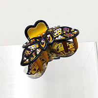 Краб для волосся краб 8х5 см пластик напилення каучуку кольору в асортименті