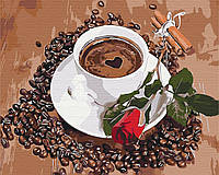 Картина по номерам BrushMe Кофе с нотками романтики 40х50см BS52151 NX, код: 8265468