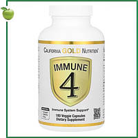 Immune 4, средство для укрепления иммунитета, 180 вегетарианских капсул, California Gold Nutrition, США