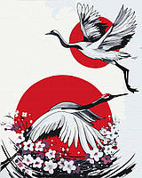 Картина по номерам BrushMe Японский журавль © Yana Biluhina 40х50см BS53799 NX, код: 8265844