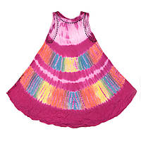 Платье Летнее Karma Вискоза Вышивка Oversize (S-L) Фуксия (20232) NX, код: 6503369