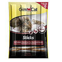 Gimpet Лакомство для кошек GimCat Sticks Turkey and Rabbit, 4 шт NX, код: 6969339