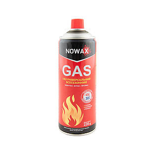 Газ Nowax Gas універсальний всесезонний 220г, 400мл (NX40750)