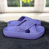 Шльопанці жіночі сланці пінкові фіолетові (вістерія) Даго Стиль, фото 2