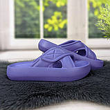 Шльопанці жіночі сланці пінкові фіолетові (вістерія) Даго Стиль, фото 3