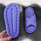 Шльопанці жіночі сланці пінкові фіолетові (вістерія) Даго Стиль, фото 4