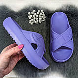 Шльопанці жіночі сланці пінкові фіолетові (вістерія) Даго Стиль, фото 5
