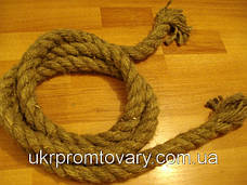 Канат лляний діаметр 10 мм трехпрядный ГОСТ, фото 4
