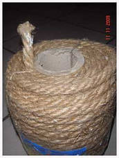 Канат лляний діаметр 10 мм трехпрядный ГОСТ, фото 5