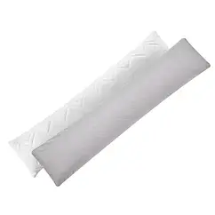 Довга подушка 40х140см, Nordic Comfort для відпочинку та сну, вагітних+ наволочка сірий горошок