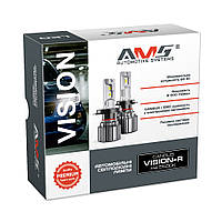 LED лампи AMS VISION-R H4 H/L 5500K CANBUS світлодіодні лампи для авто 60watt 12В