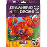 Алмазная мозаика Danko Toys Diamond Decor: Маки DD-01-04 FS, код: 8263625