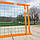 Сітка для пляжного волейболу БЕЗВУЗЛОВА «ЄВРО ЕЛІТ» волейбольна сітка пляжна зелено-помаранчева, фото 2