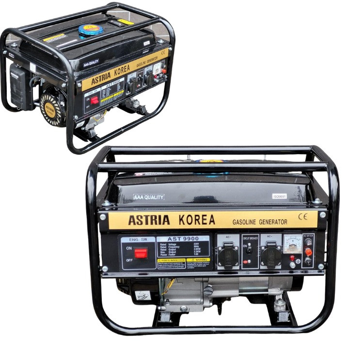 Генератор бензиновий 2.2 кВт Astria Korea AST990 однофазний