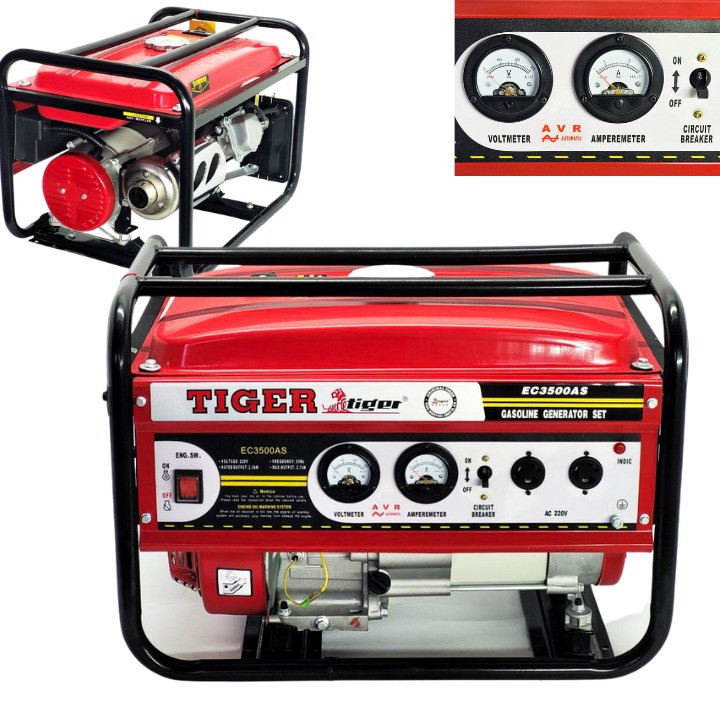 Генератор бензиновий Tiсer EC3500AS 2.5/2.8 кВт AVR