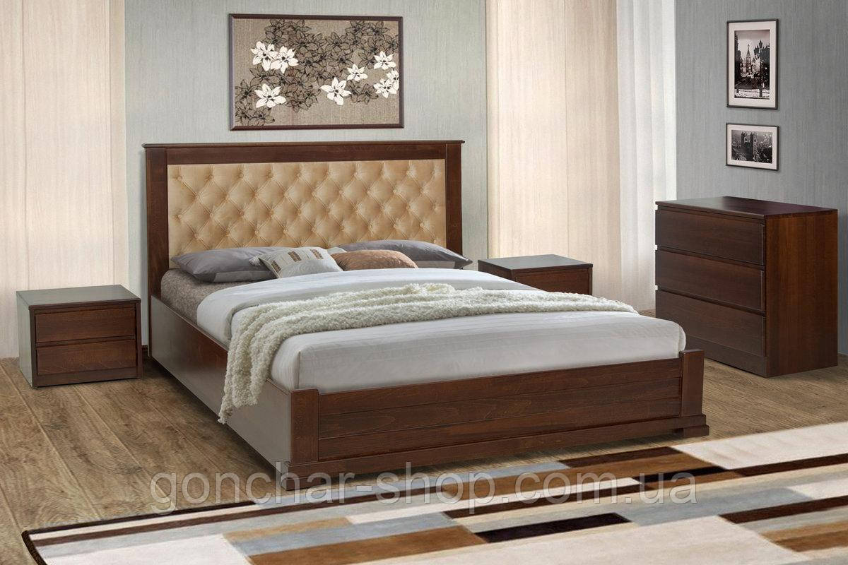 Ліжко Арізона ПМ 1600*2000,горіх(104) ,беат 03