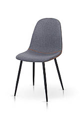 Стілець Немо, чорний/ тканина сіра