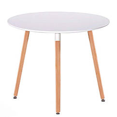 Стіл обідній СІРІУС (Китай) MDF (D=80cm), білий