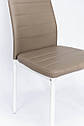 Стілець Ріо, білий/ шкірзам сіро-бежевий, фото 6