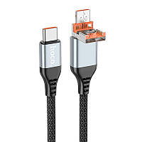 Кабель HOCO Viking 2-in-1 Type-c to Type-c charging data cable USB U128 |60W/3A, 1.2M|