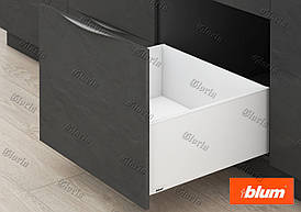 LEGRABOX PURE з високим фасадом білий, висота F (241 мм)