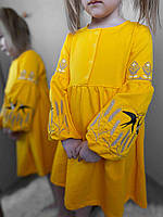 Вышитое платье для девочек "Лілея" 134 (9 років)