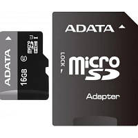 Карта памяти A-DATA microSDHC UHS 16 GB Class 10+SD adapter (AUSDH16GUICL10-RA1) (код 773488)