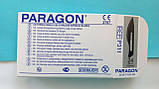 Лезо хірургічне для скальпеля, стерильне,з нержавіючої сталі, розмір 24 "Paragon " 100шт./уп., фото 2