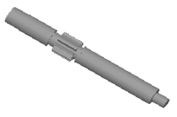 ОП-05001 Вал-шестерня редуктора Z=10 для маслопресу ПМ-450