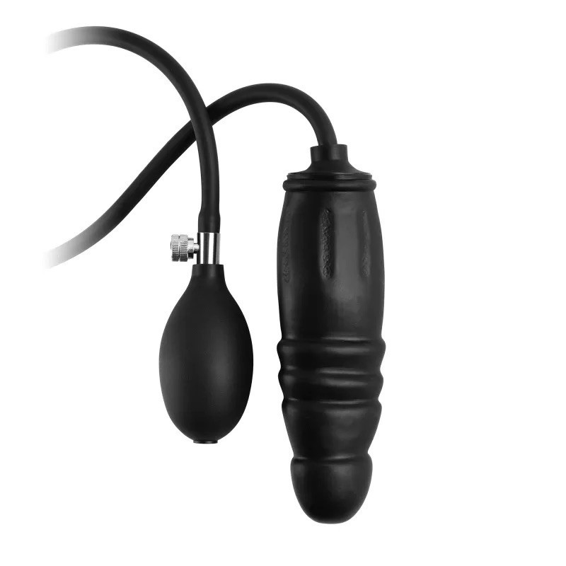 Надувна пробка для ануса, Чорна