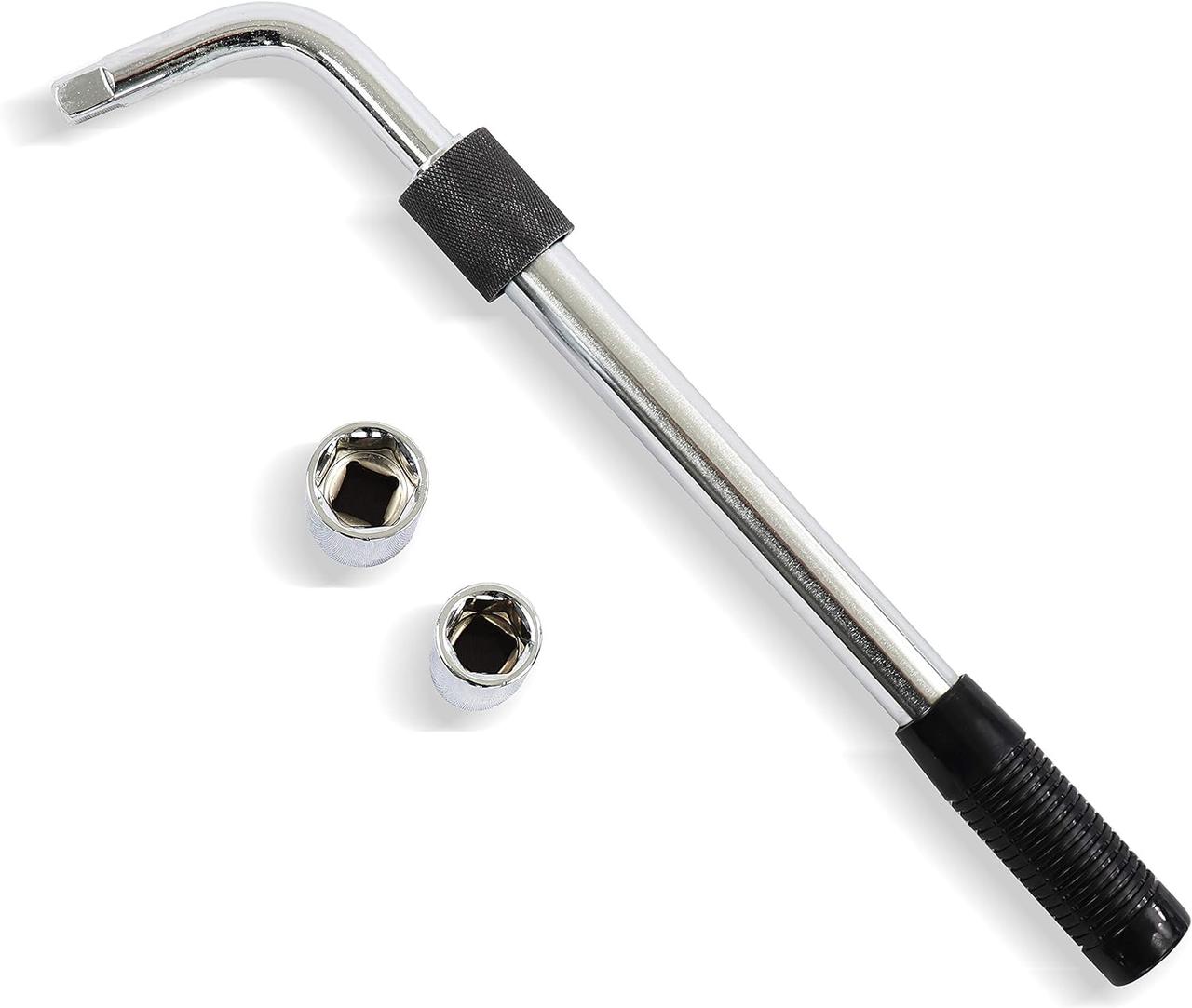 Балонний ключ Вороток телескопічний S&R 385–505 мм головки 17 мм/19 мм та 21 мм/23 мм