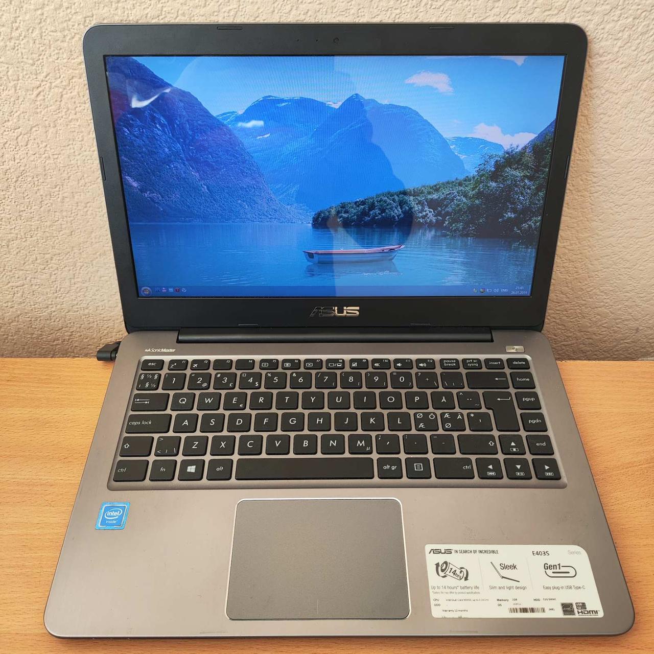 Ноутбук Asus E403S 14" N3050/2 GB RAM/32 GB EMMC/Intel HD Graphics