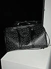 Чоловіча сумка Коуч чорна Coach Black In Signature Canvas, фото 5