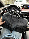 Чоловіча сумка Коуч чорна Coach Black In Signature Canvas, фото 9