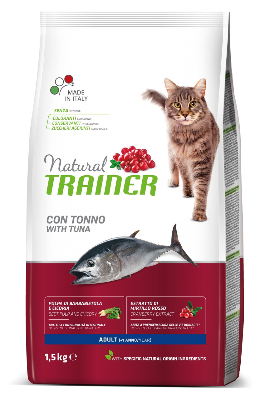 Сухий корм Trainer Natural Super Premium Adult with Tuna для дорослих котів з тунцем 1,5 кг