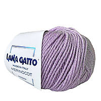 Lana Gatto MERINOCOT (Меринокот) № 14596 сиреневый (Пряжа меринос с хлопком, нитки для вязания)