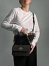 Жіноча сумка Коуч коричнева Coach Brown Brynn Flap Crossbody In Signature Canvas, фото 5