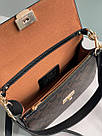 Жіноча сумка Коуч коричнева Coach Brown Brynn Flap Crossbody In Signature Canvas, фото 7