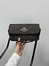 Жіноча сумка Коуч коричнева Coach Brown Brynn Flap Crossbody In Signature Canvas, фото 10