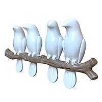 Декоративное настенное украшение птицы Белый